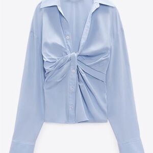 ZARA  Baby Blue blouse